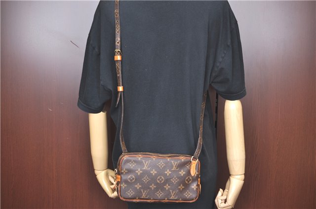 Auth Louis Vuitton Monogram Marly Bandouliere Shoulder Cross Bag M51828 LV H9836