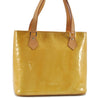 Authentic Louis Vuitton Vernis Houston Shoulder Hand Bag Yellow M91055 LV H9839