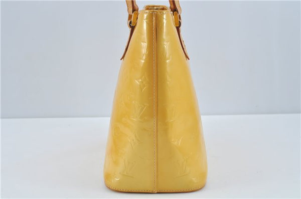 Authentic Louis Vuitton Vernis Houston Shoulder Hand Bag Yellow M91055 LV H9839