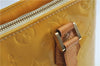 Authentic Louis Vuitton Vernis Houston Shoulder Hand Bag Yellow M91055 LV H9839