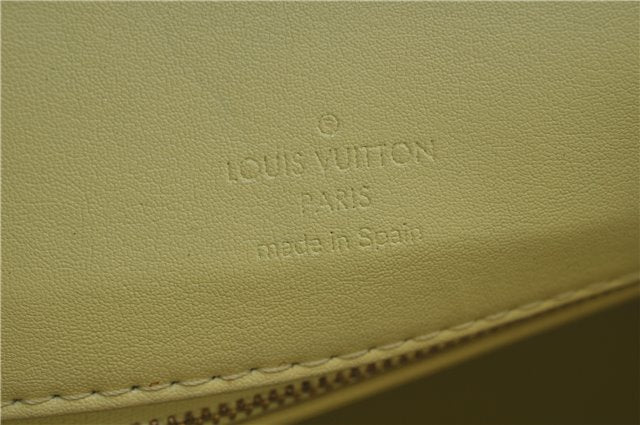 Authentic Louis Vuitton Vernis Houston Shoulder Hand Bag Yellow M91055 LV H9839