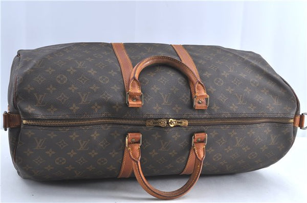 Auth Louis Vuitton Monogram Keepall Bandouliere 55 Boston Bag M41414 LV H9840