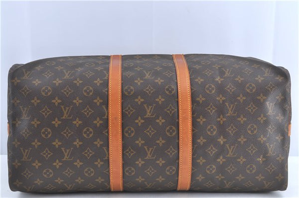 Auth Louis Vuitton Monogram Keepall Bandouliere 55 Boston Bag M41414 LV H9840