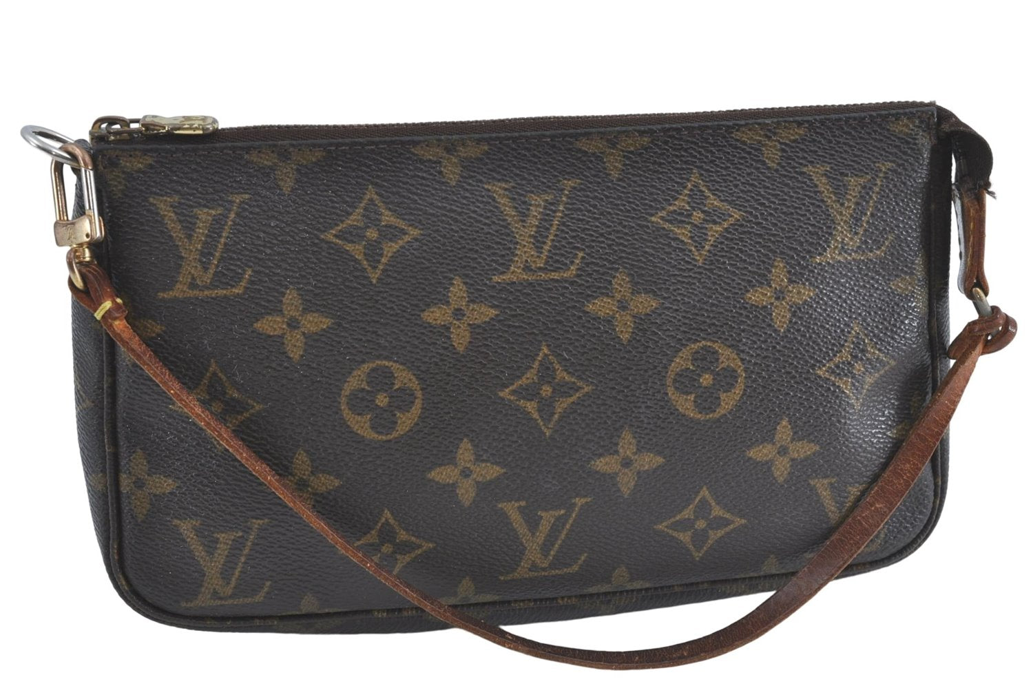 Authentic Louis Vuitton Monogram Pochette Accessoires Pouch M51980 LV H9850