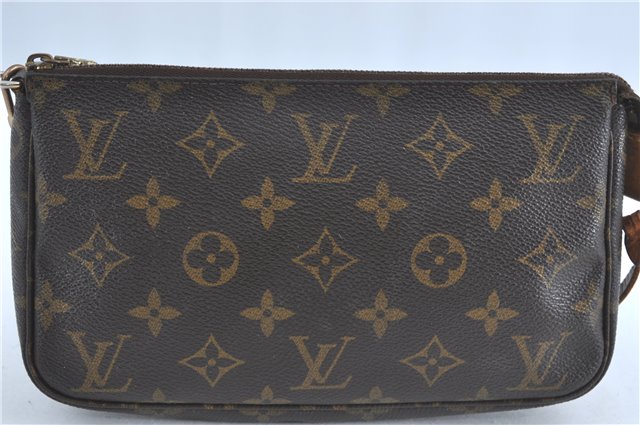 Authentic Louis Vuitton Monogram Pochette Accessoires Pouch M51980 LV H9850