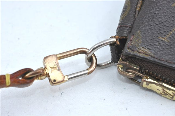 Authentic Louis Vuitton Monogram Pochette Accessoires Pouch M51980 LV H9850