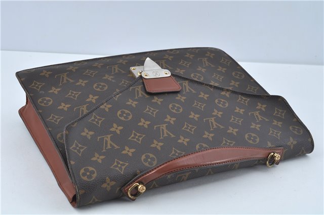 Auth Louis Vuitton Monogram Porte Documents Bandouliere M53338 Briefcase H9851