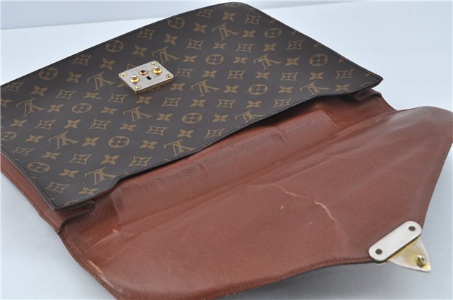 Auth Louis Vuitton Monogram Porte Documents Bandouliere M53338 Briefcase H9851