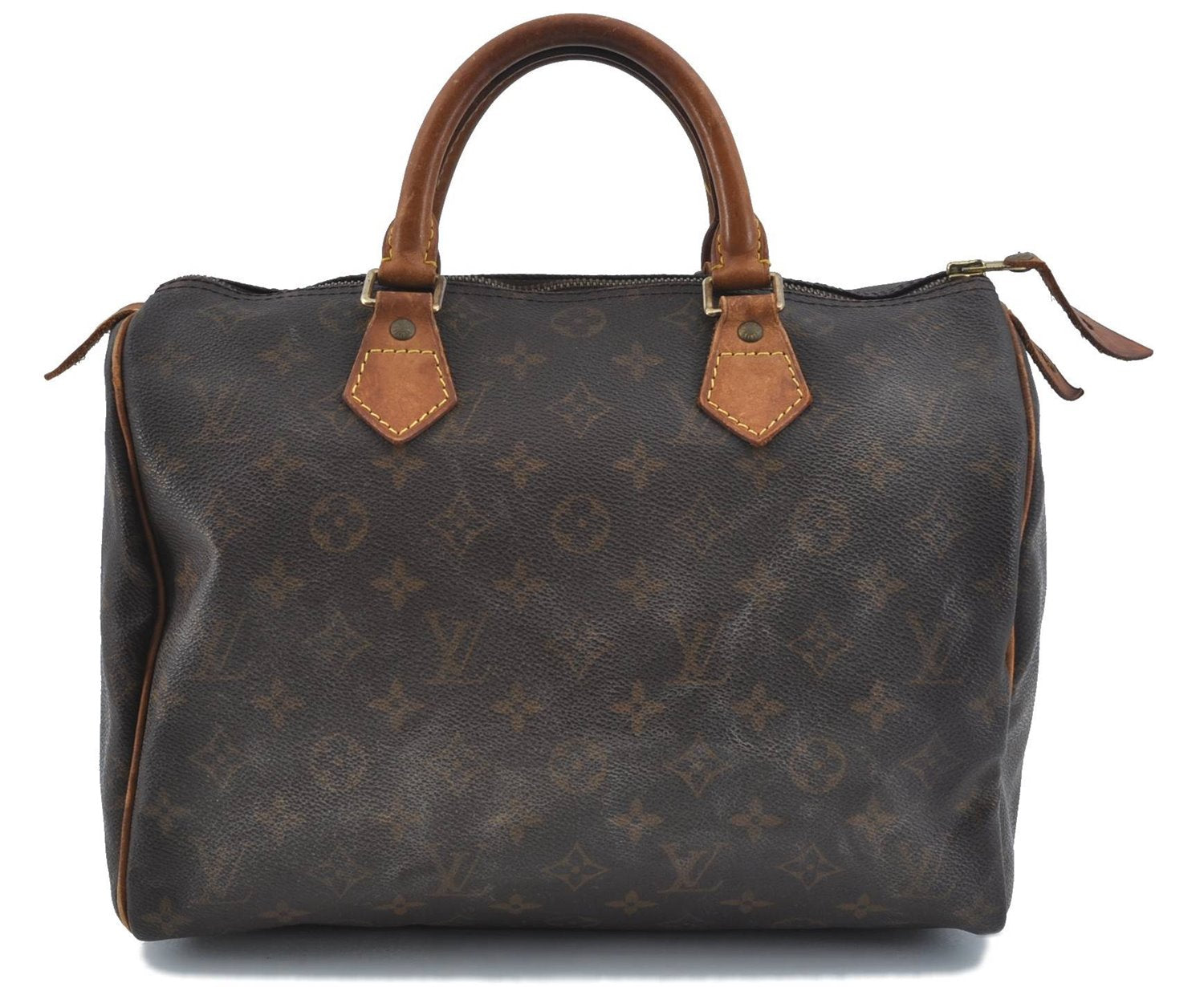 Authentic Louis Vuitton Monogram Speedy 30 Hand Boston Bag M41526 LV H9852