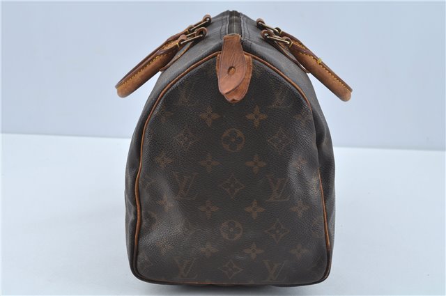 Authentic Louis Vuitton Monogram Speedy 30 Hand Boston Bag M41526 LV H9852