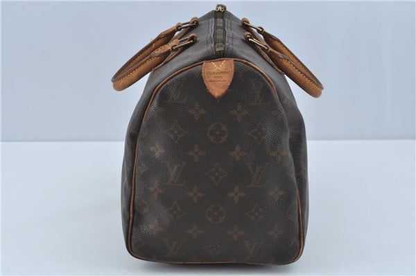 Authentic Louis Vuitton Monogram Speedy 30 Hand Boston Bag M41526 LV H9852