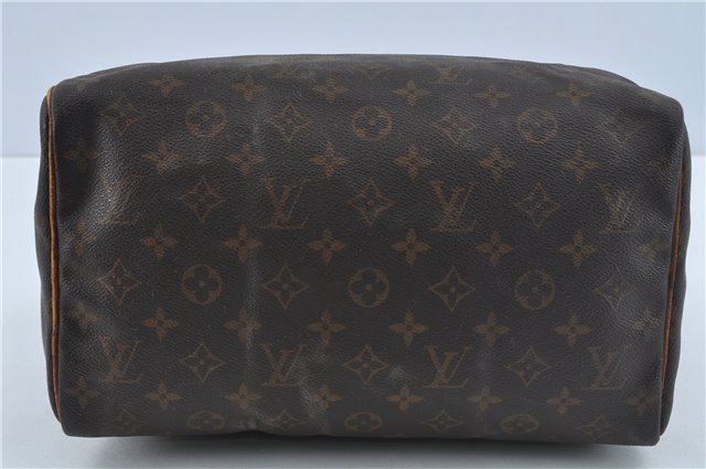 Authentic Louis Vuitton Monogram Speedy 30 Hand Boston Bag M41526 LV H9852