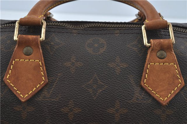 Authentic Louis Vuitton Monogram Speedy 30 Hand Boston Bag M41526 LV H9852