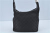 Authentic GUCCI Shoulder Hand Bag GG Canvas Leather 0013814 Black H9854