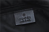 Authentic GUCCI Shoulder Hand Bag GG Canvas Leather 0013814 Black H9854