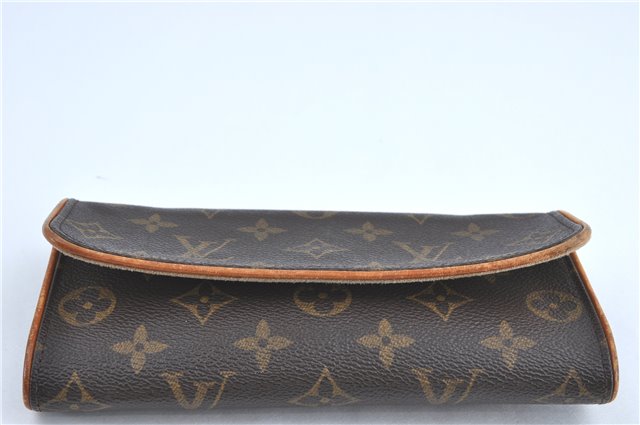 Authentic Louis Vuitton Monogram Pochette Twin PM Shoulder Bag M51854 LV H9859