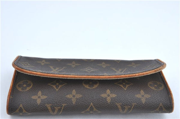 Authentic Louis Vuitton Monogram Pochette Twin PM Shoulder Bag M51854 LV H9859