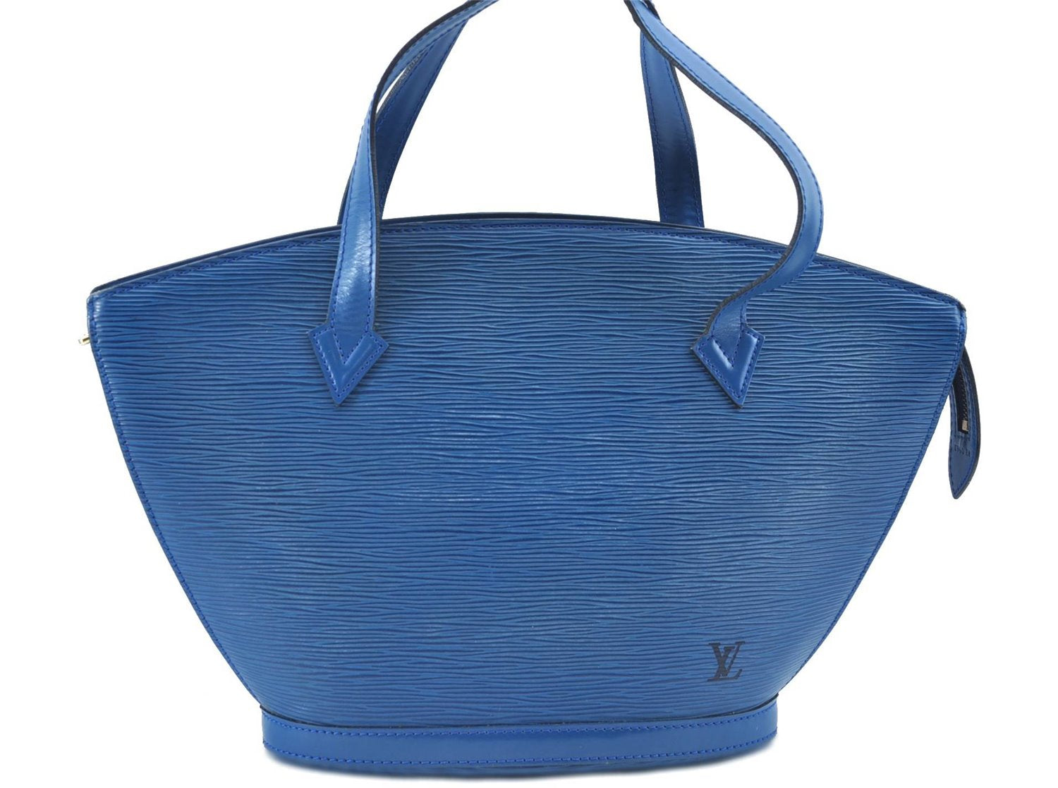 Authentic Louis Vuitton Epi Saint Jacques Hand Bag Blue M52275 LV H9860