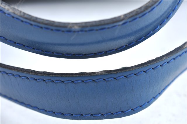 Authentic Louis Vuitton Epi Saint Jacques Hand Bag Blue M52275 LV H9860