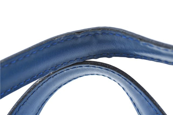 Authentic Louis Vuitton Epi Saint Jacques Hand Bag Blue M52275 LV H9860