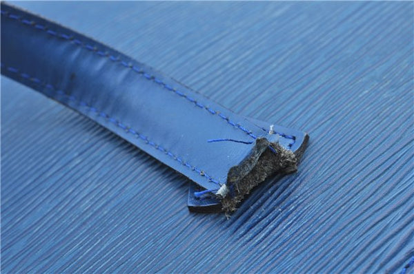 Authentic Louis Vuitton Epi Saint Jacques Hand Bag Blue M52275 LV H9860