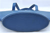 Authentic Louis Vuitton Epi Saint Jacques Hand Bag Blue M52275 LV H9860