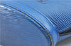 Authentic Louis Vuitton Epi Saint Jacques Hand Bag Blue M52275 LV H9860