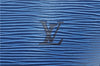 Authentic Louis Vuitton Epi Saint Jacques Hand Bag Blue M52275 LV H9860