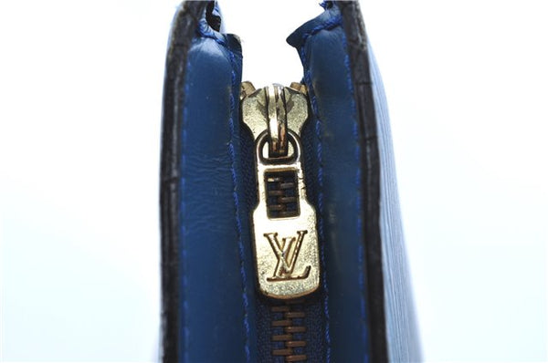 Authentic Louis Vuitton Epi Saint Jacques Hand Bag Blue M52275 LV H9860