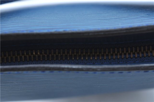 Authentic Louis Vuitton Epi Saint Jacques Hand Bag Blue M52275 LV H9860