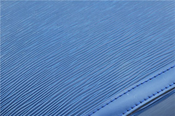 Authentic Louis Vuitton Epi Saint Jacques Hand Bag Blue M52275 LV H9860