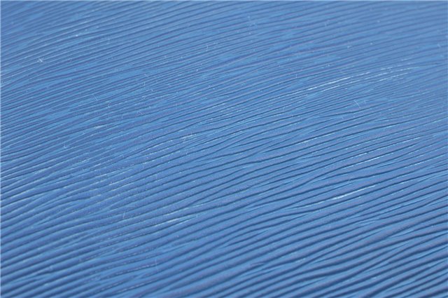 Authentic Louis Vuitton Epi Saint Jacques Hand Bag Blue M52275 LV H9860