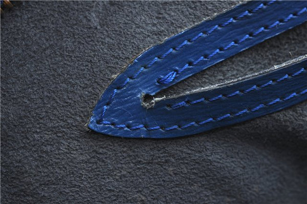 Authentic Louis Vuitton Epi Saint Jacques Hand Bag Blue M52275 LV H9860