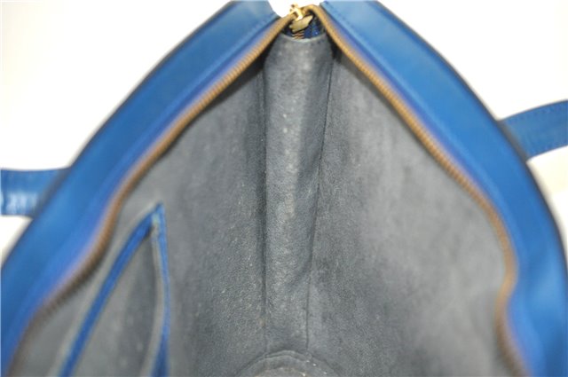 Authentic Louis Vuitton Epi Saint Jacques Hand Bag Blue M52275 LV H9860