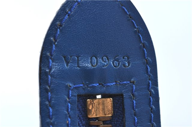 Authentic Louis Vuitton Epi Saint Jacques Hand Bag Blue M52275 LV H9860