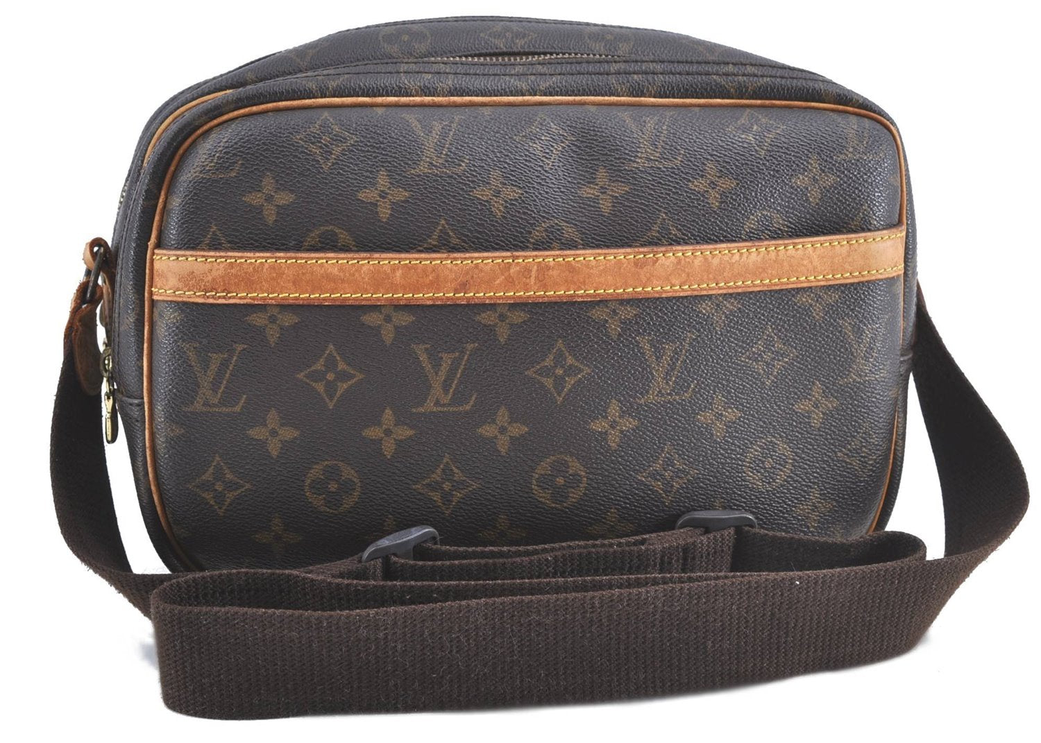 Auth Louis Vuitton Monogram Reporter PM Shoulder Cross Body Bag M45254 LV H9861