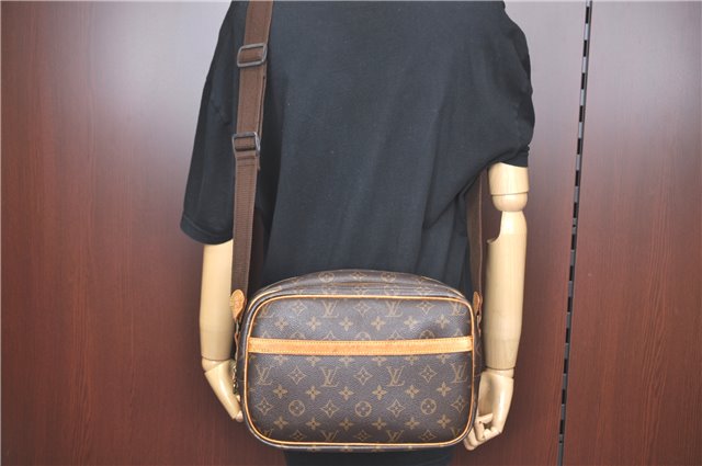 Auth Louis Vuitton Monogram Reporter PM Shoulder Cross Body Bag M45254 LV H9861