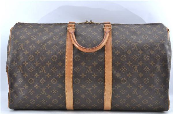 Authentic Louis Vuitton Monogram Keepall 55 Travel Boston Bag M41424 LV H9862