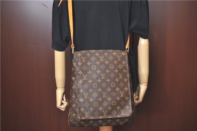 Authentic Louis Vuitton Monogram Musette Shoulder Cross Body Bag M51256 LV H9864