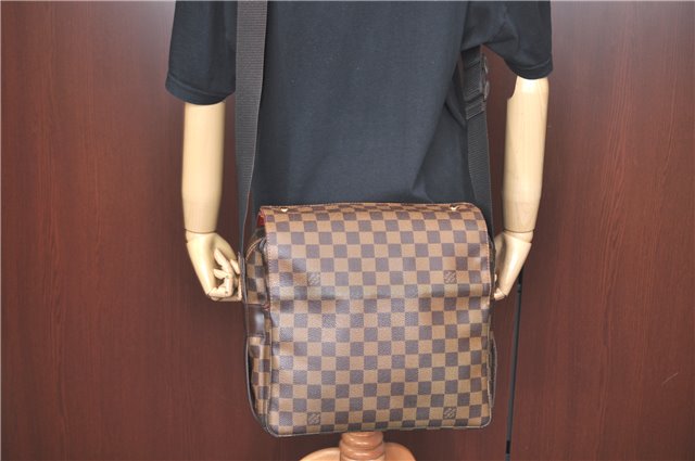 Authentic Louis Vuitton Damier Naviglio Shoulder Cross Body Bag N45255 LV H9867