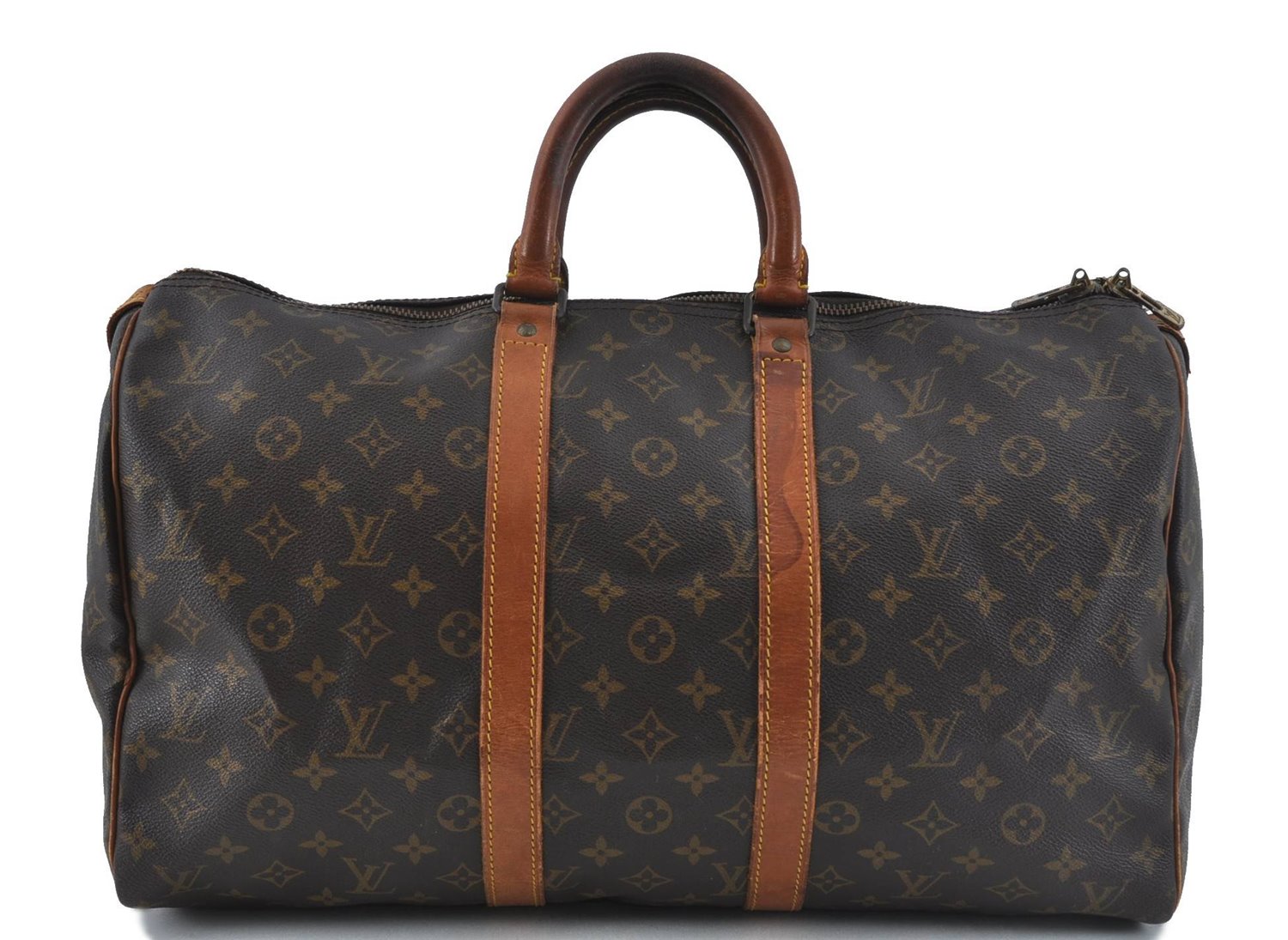 Authentic Louis Vuitton Monogram Keepall 45 Boston Bag M41428 LV H9872