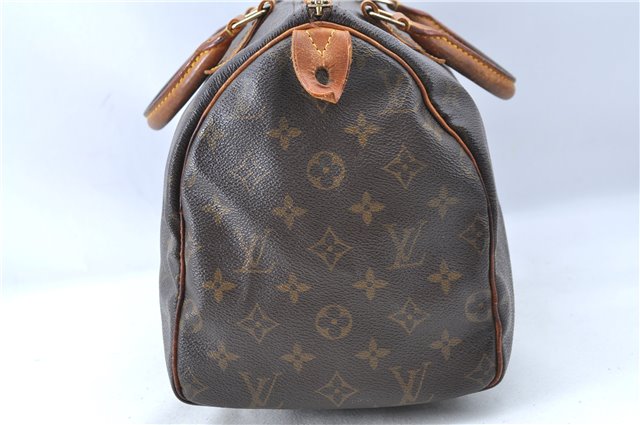 Authentic Louis Vuitton Monogram Speedy 30 Hand Bag M41526 LV H9880