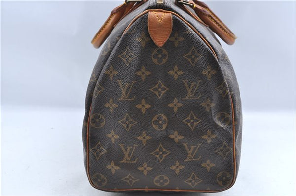 Authentic Louis Vuitton Monogram Speedy 35 Hand Boston Bag M41524 LV H9882