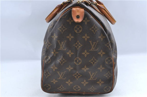 Authentic Louis Vuitton Monogram Speedy 35 Hand Boston Bag M41524 LV H9882