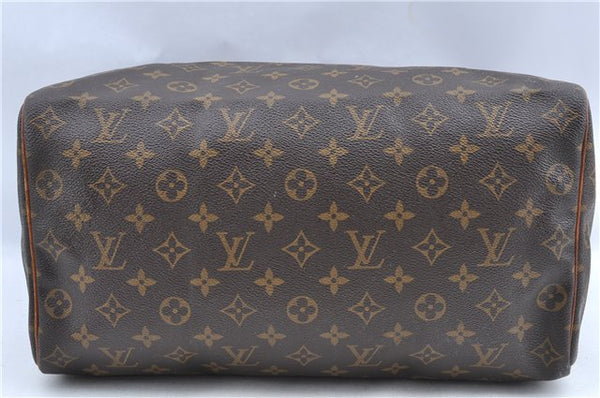 Authentic Louis Vuitton Monogram Speedy 35 Hand Boston Bag M41524 LV H9882