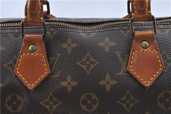 Authentic Louis Vuitton Monogram Speedy 35 Hand Boston Bag M41524 LV H9882