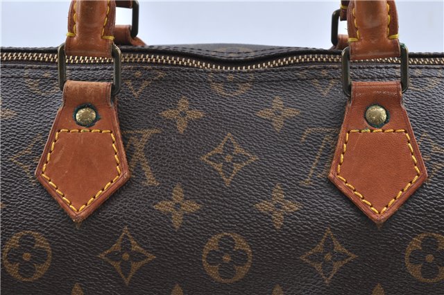 Authentic Louis Vuitton Monogram Speedy 35 Hand Boston Bag M41524 LV H9882