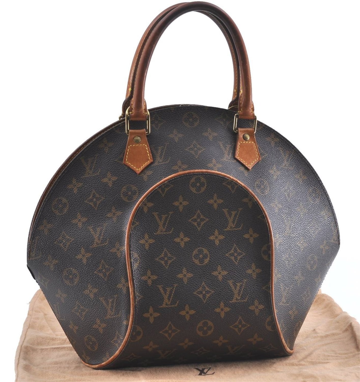 Authentic Louis Vuitton Monogram Ellipse MM Hand Bag M51126 LV H9886