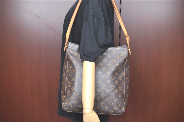 Authentic Louis Vuitton Monogram Looping GM Shoulder Bag M51145 LV H9887