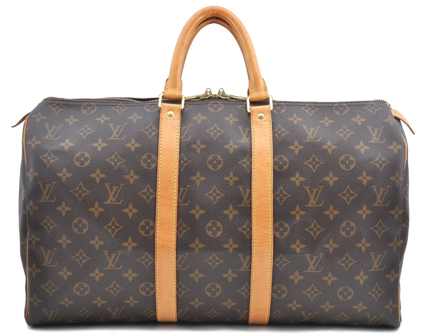 Authentic Louis Vuitton Monogram Keepall 45 Boston Bag M41428 LV H9891